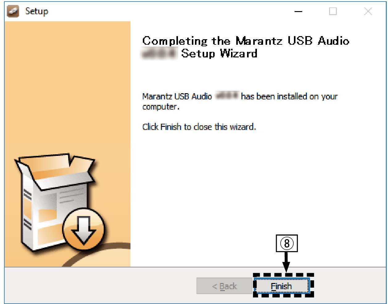 Installer Marantz Eng 6 win10